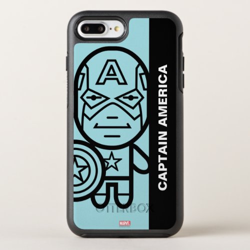 Captain America Stylized Line Art OtterBox Symmetry iPhone 8 Plus7 Plus Case