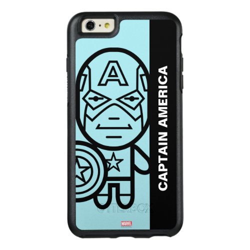 Captain America Stylized Line Art OtterBox iPhone 66s Plus Case