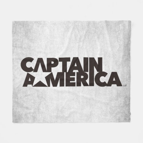 Captain America Stylized Star Name Graphic Fleece Blanket