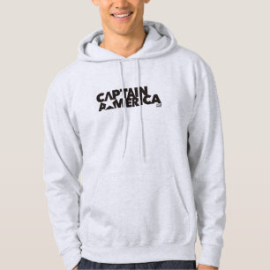 Captain America Stylized Star Name Graphic Hoodie