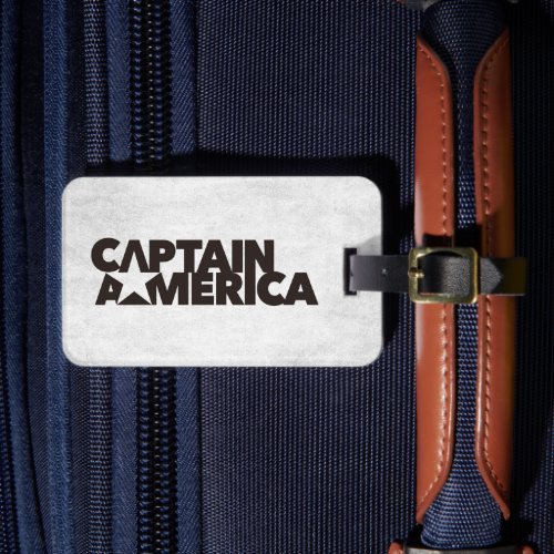 Captain America Stylized Star Name Graphic Luggage Tag