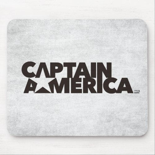 Captain America Stylized Star Name Graphic Mouse Pad