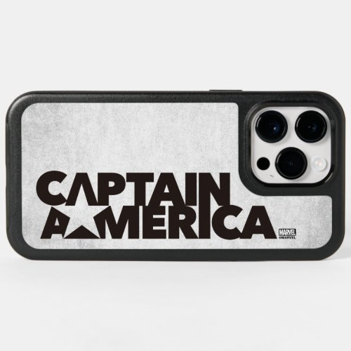 Captain America Stylized Star Name Graphic OtterBox iPhone 14 Pro Max Case