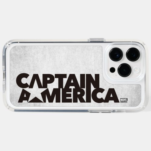 Captain America Stylized Star Name Graphic Speck iPhone 14 Pro Max Case
