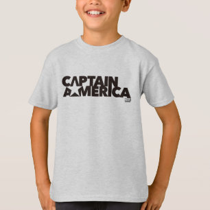 Captain America Stylized Star Name Graphic T-Shirt