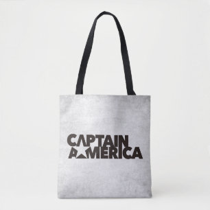 Captain America Stylized Star Name Graphic Tote Bag