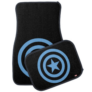 Captain America Super Soldier Logo Car Mat
