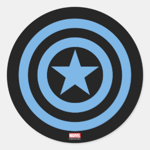 Captain America Super Soldier Logo Classic Round Sticker