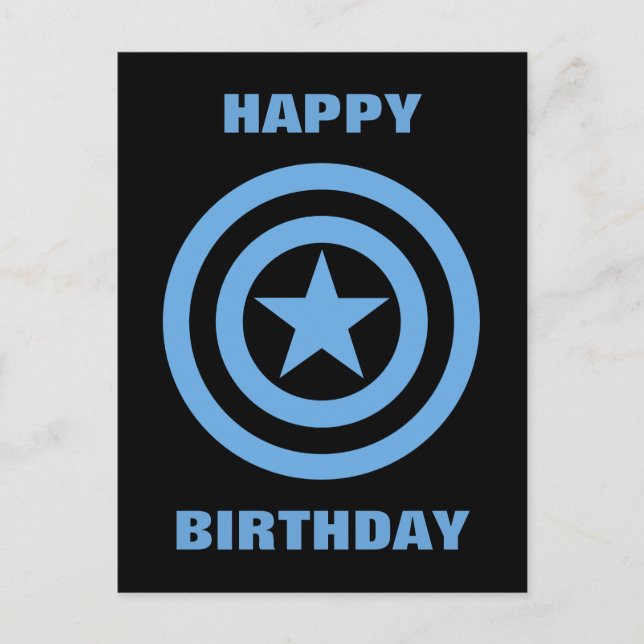 Captain America Super Soldier Logo Postcard (Front)