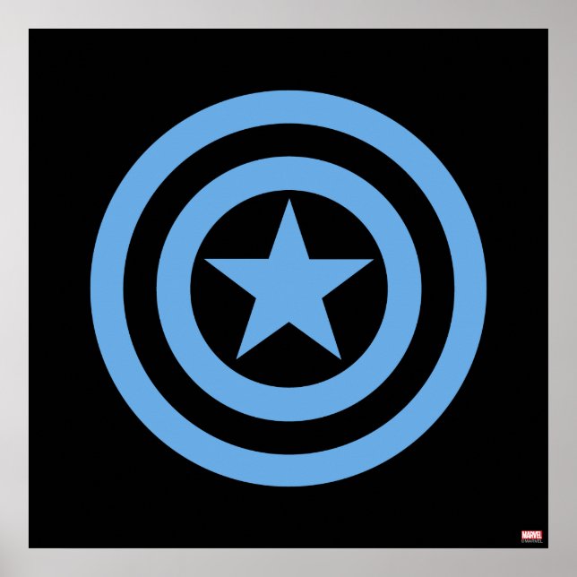 Captain America Super Soldier Logo Poster (Front)