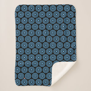 Captain America Super Soldier Logo Sherpa Blanket