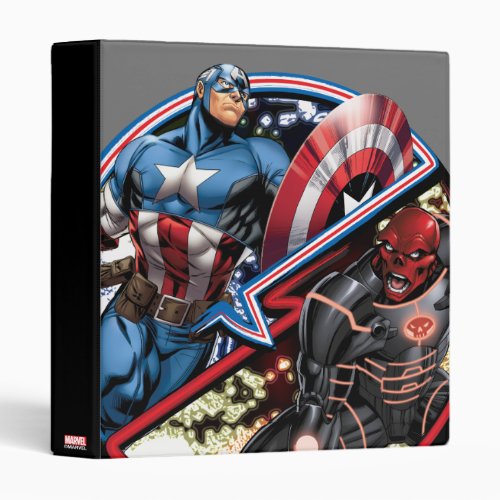 Captain America Versus Red Skull Binder