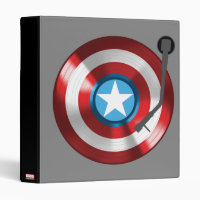 Captain America Vinyl Record Player Binder