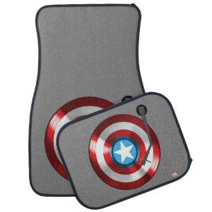 Captain America Vinyl Record Player Car Mat