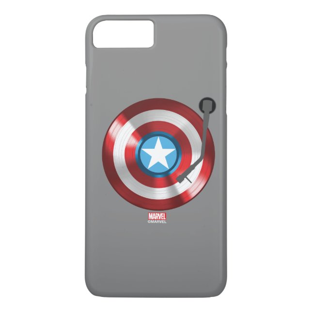 Captain America Vinyl Record Player Case-Mate iPhone Case (Back)