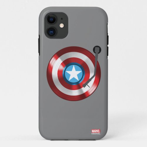 Captain America Vinyl Record Player iPhone 11 Case