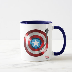Captain America Vinyl Record Player Mug