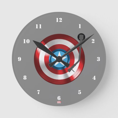 Captain America Vinyl Record Player Round Clock