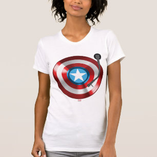 Captain America Vinyl Record Player T-Shirt