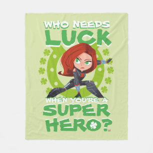 Captain America "Who Needs Luck" Fleece Blanket