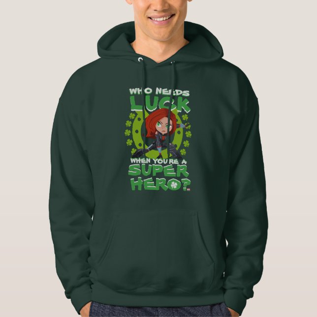 Captain America "Who Needs Luck" Hoodie (Front)