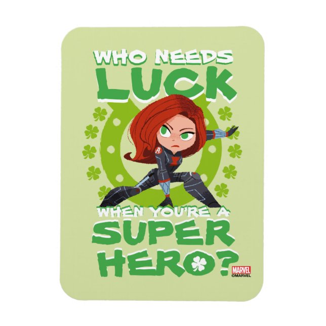 Captain America "Who Needs Luck" Magnet (Vertical)