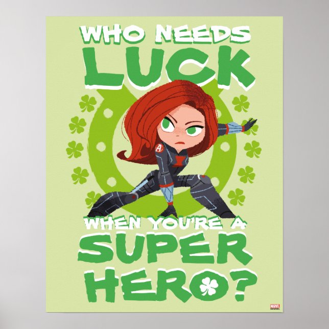 Captain America "Who Needs Luck" Poster (Front)
