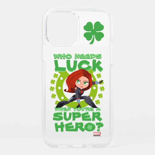 Captain America "Who Needs Luck" Speck iPhone 12 Case (Front)