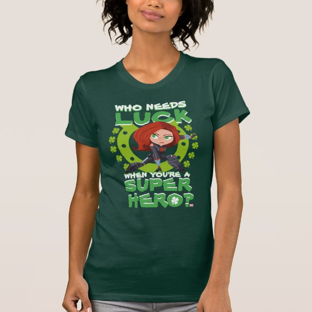 Captain America "Who Needs Luck" T-Shirt (Front)