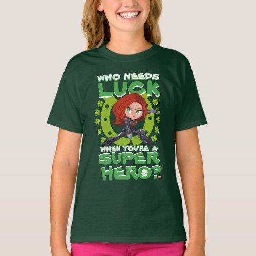 Captain America Who Needs Luck T_Shirt