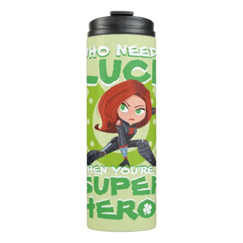 Captain America Who Needs Luck Thermal Tumbler