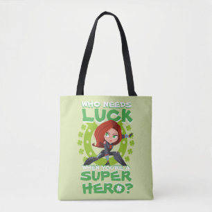 Captain America "Who Needs Luck" Tote Bag