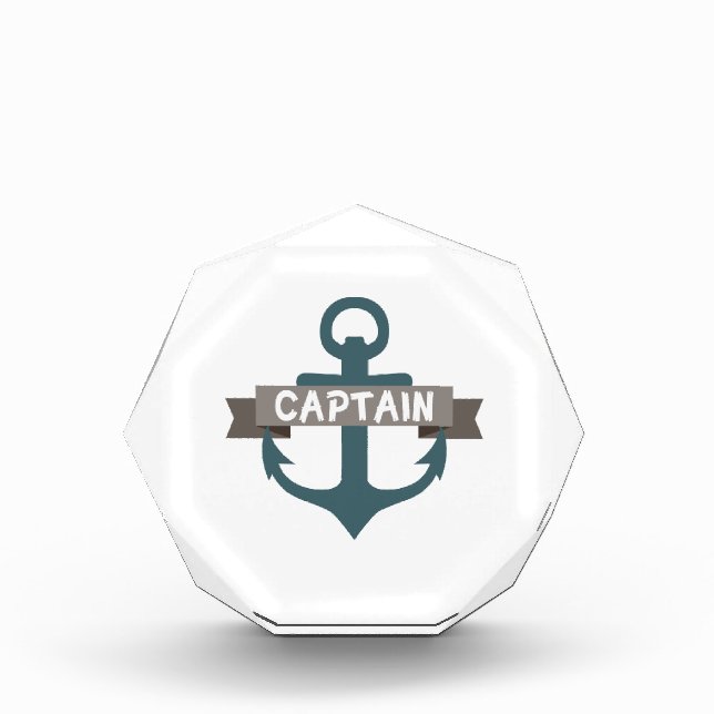Captain Anchor Acrylic Award (Front)