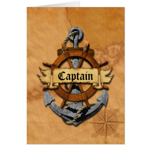 Captain Anchor And Wheel Cards (Front)