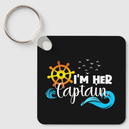Captain Anchor Couple Cruise Valentines Day    Keychain