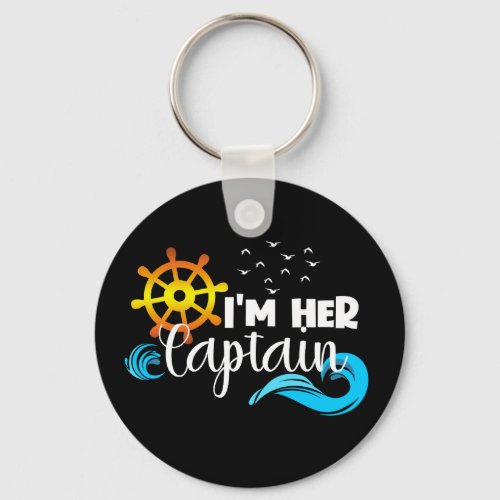 Captain Anchor Couple Cruise Valentines Day    Keychain