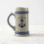 Captain Anchor Custom Nautical Beer Stein