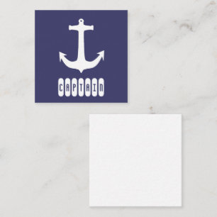 Captain Anchor Sea Ocean Sailing Enclosure Card
