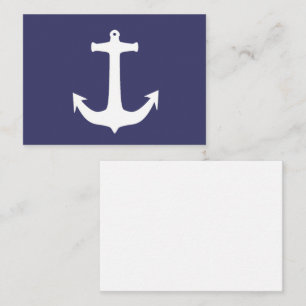 Captain Anchor Sea Ocean Sailing Enclosure Card