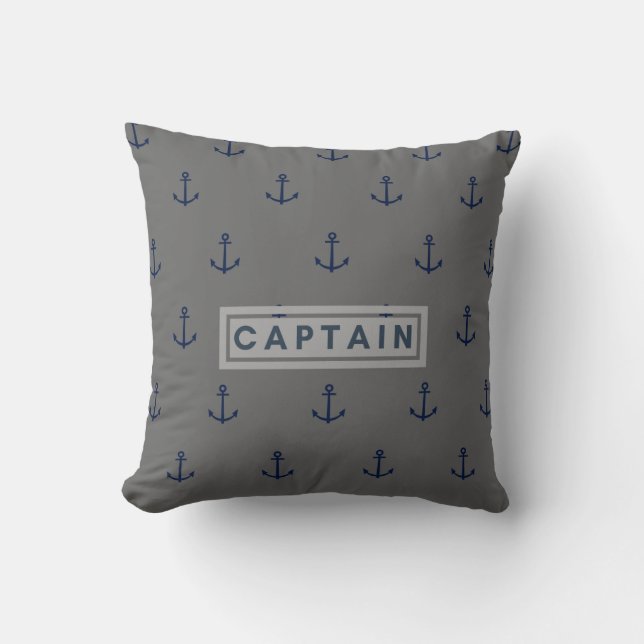 Captain Ancle all over printed Throw pillow (Front)