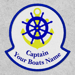 Captain and boats name patch