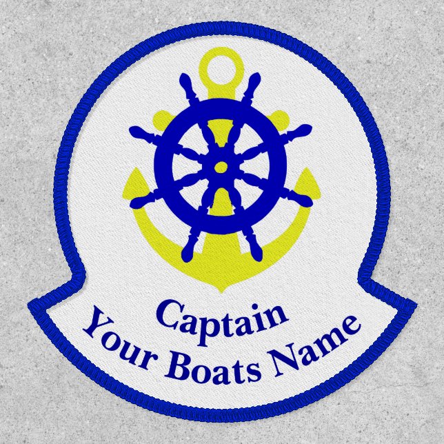 Captain and boats name patch (Front)