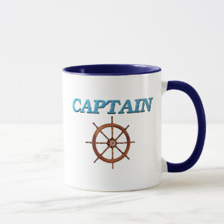 Captain and Captain's Wheel Mug
