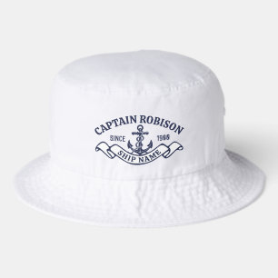 Captain and ship name trucker hat