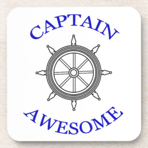 "Captain Awesome" Nautical Coasters