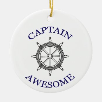 "captain Awesome" Ornament by LadyDenise at Zazzle