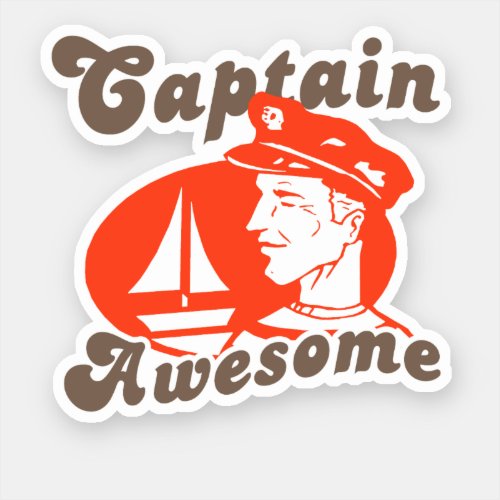 Captain Awesome Sticker