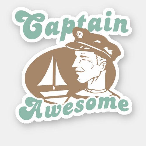 Captain Awesome Sticker