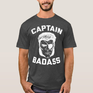Captain Badass Charcoal Heather T-Shirt