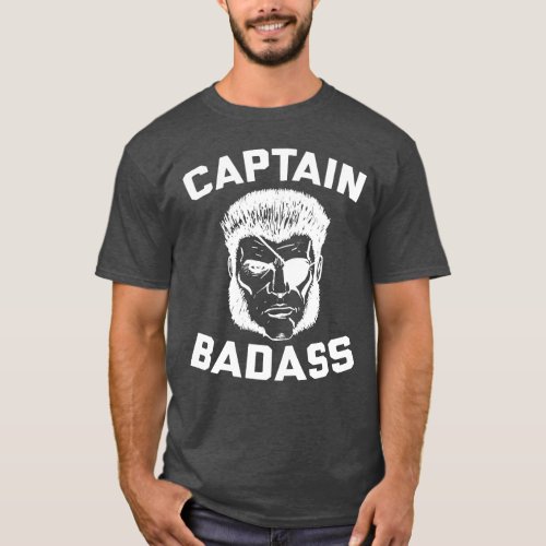 Captain Badass Charcoal Heather T_Shirt